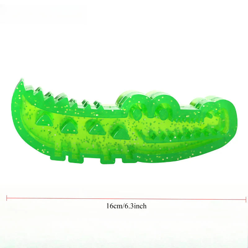 Slow-Feed Chew & Fetch Crocodile Dog Toy