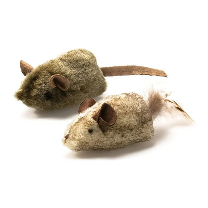 Realistic Mouse Cat Toy Set 2 Pieces