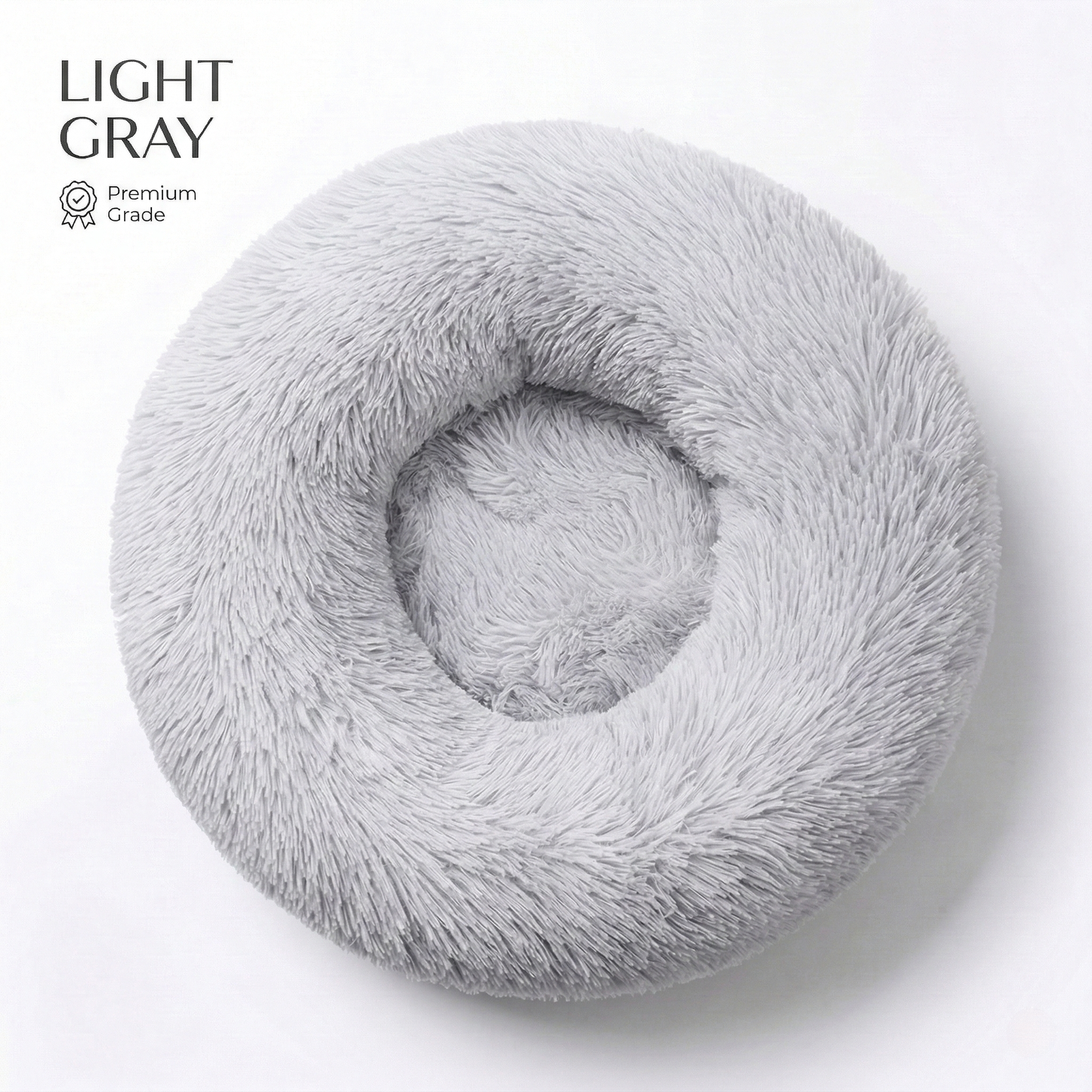 CozyPaws™ Calming Donut Pet Bed - Self-Warming Anti-Anxiety for Dogs & Cats