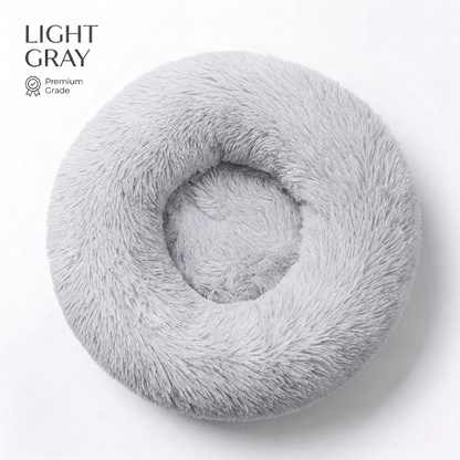CozyPaws™ Calming Donut Pet Bed - Self-Warming Anti-Anxiety for Dogs & Cats