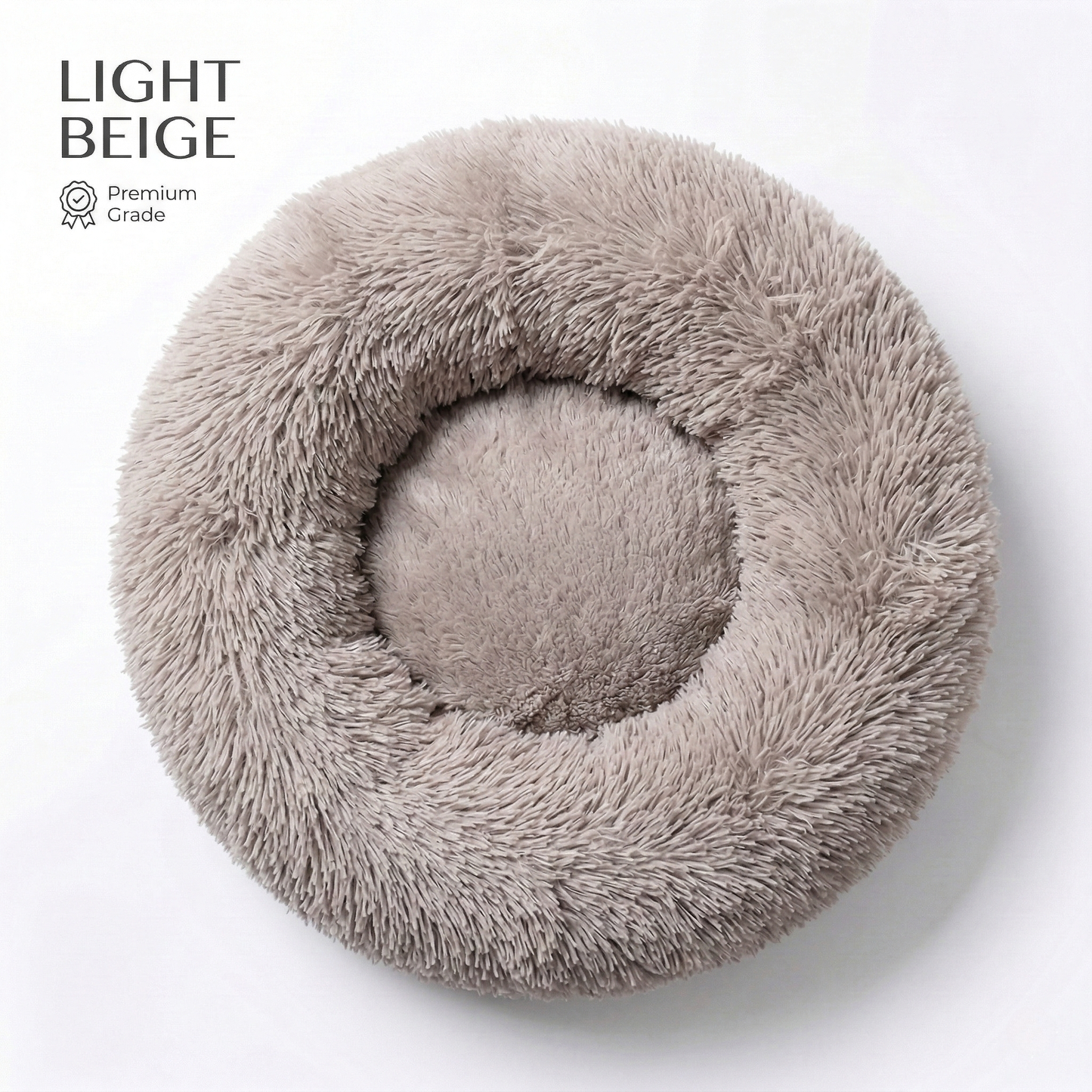 CozyPaws™ Calming Donut Pet Bed - Self-Warming Anti-Anxiety for Dogs & Cats