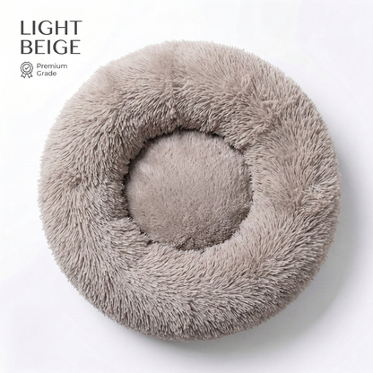 CozyPaws™ Calming Donut Pet Bed - Self-Warming Anti-Anxiety for Dogs & Cats