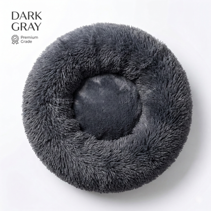 CozyPaws™ Calming Donut Pet Bed - Self-Warming Anti-Anxiety for Dogs & Cats