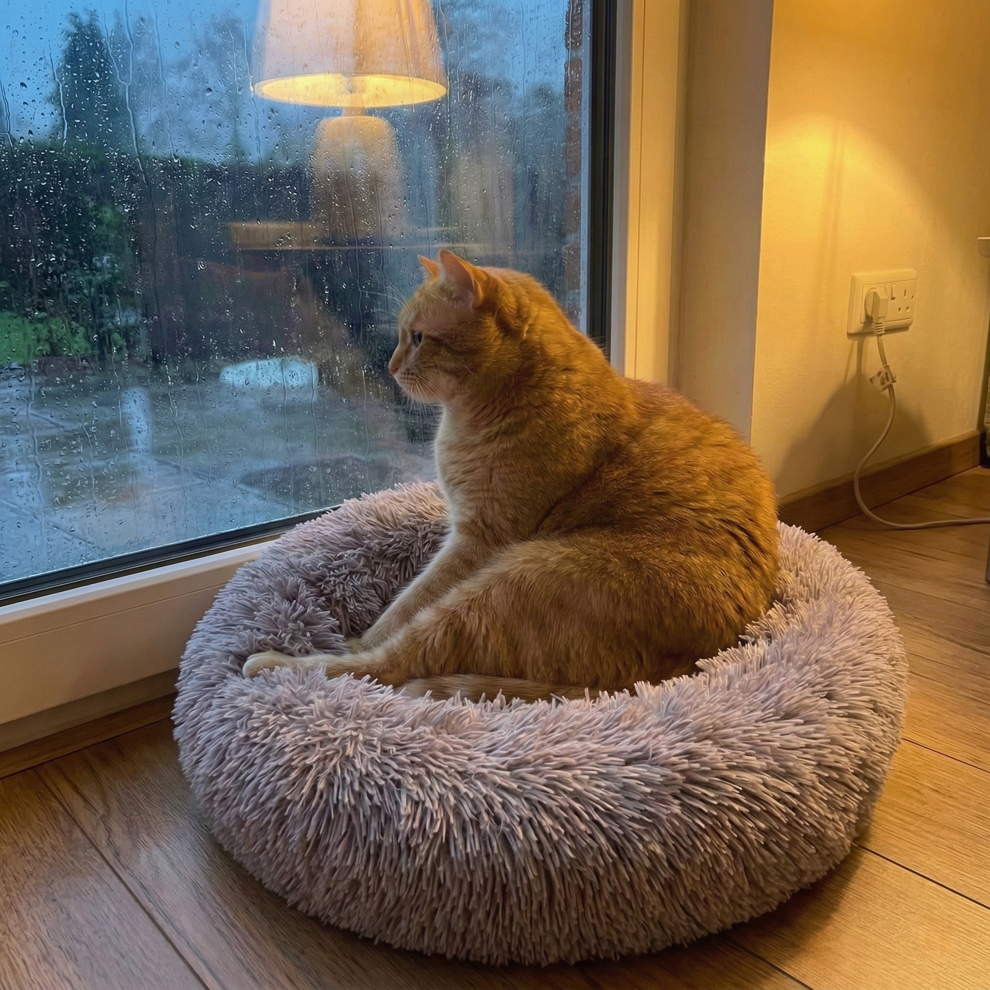 CozyPaws™ Calming Donut Pet Bed - Self-Warming Anti-Anxiety for Dogs & Cats