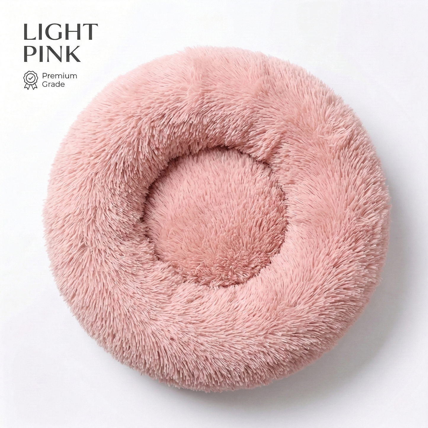 CozyPaws™ Calming Donut Pet Bed - Self-Warming Anti-Anxiety for Dogs & Cats