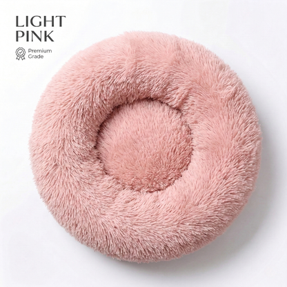 CozyPaws™ Calming Donut Pet Bed - Self-Warming Anti-Anxiety for Dogs & Cats